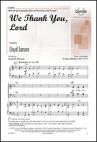 We Thank You, Lord SATB choral sheet music cover Thumbnail
